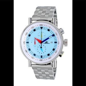 CHRONOGRAPH MOVEMENT, STAINLESS STEEL CASE